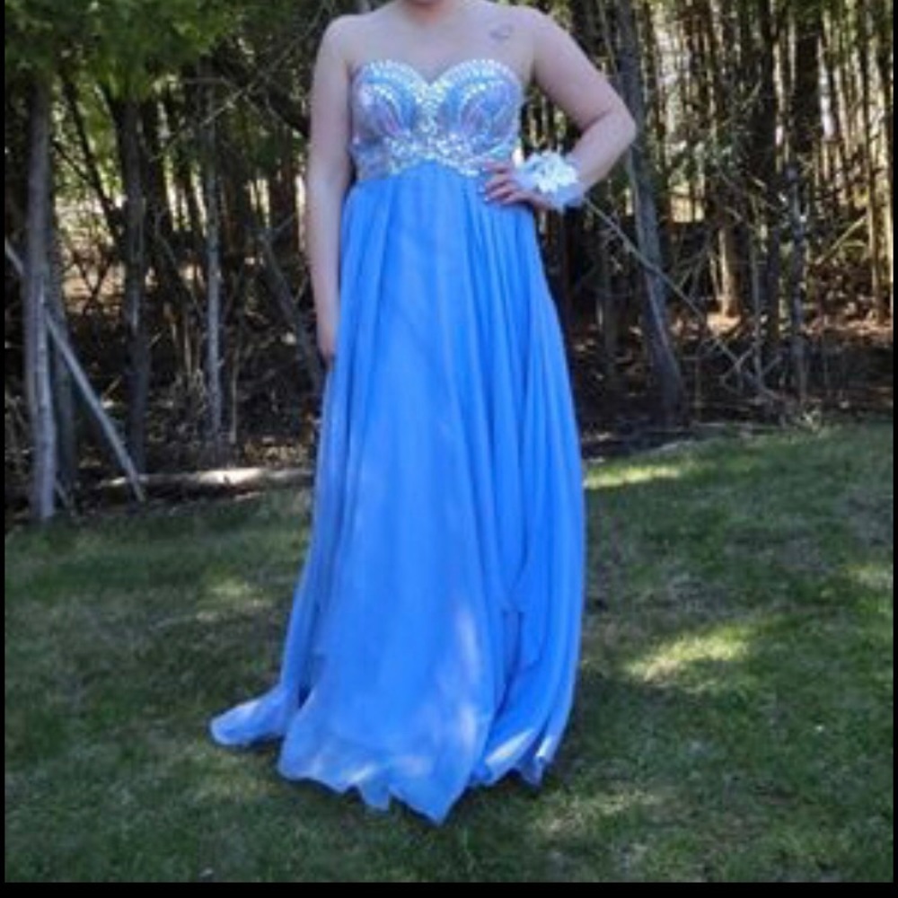 Purple Beaded Prom Dress!